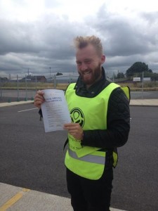 Matt, all smiles after passing his Direct Access Mod2 test FIRST TIME!