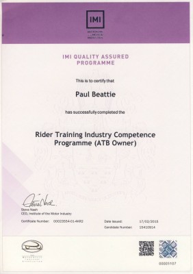 The award is independently validated by the IMI (Institute of Motor Industry), here's the proof!