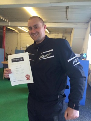 Lawrence with his DAS course completion certificate