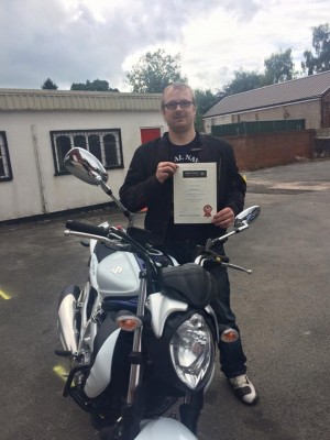 A very happy Nathan who passed BOTH his Direct Access mod-1 and mod-2 tests today, both FIRST TIME!  Congratulations!