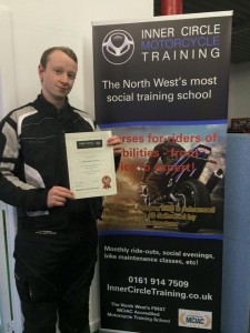 Mike passes his category A2 motorcycle test!