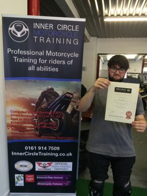 Huge congratulations to John on achieving a "Double First" by passing both modules 1 & 2 of his A2 motorcycle test first time this week!